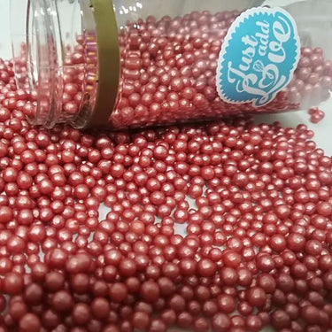 Sprinkles E Pérolas - Pérolas Vermelhas S - 75g